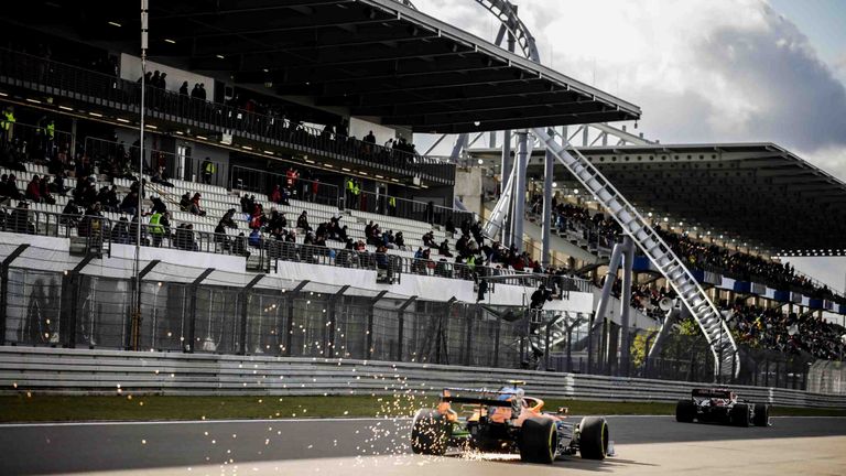 Lando Norris beim Großen Preis der Eifel am Nürburgring im Jahr 2020.
