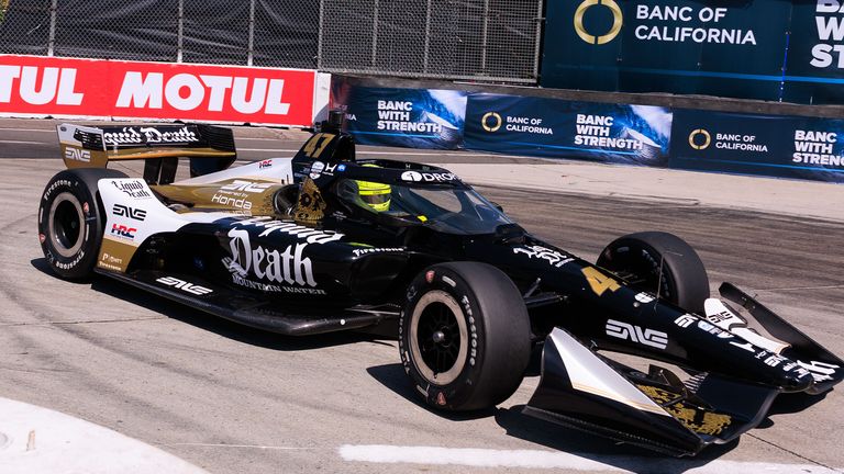 Mick Schumacher auf dem Stadtkurs von Long Beach.