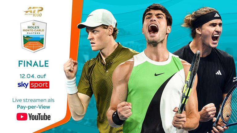 Das Finale der ATP bei den Monte Carlo Masters gibt es LIVE im Tagespass bei Sky Sport Tennis auf YouTube.
