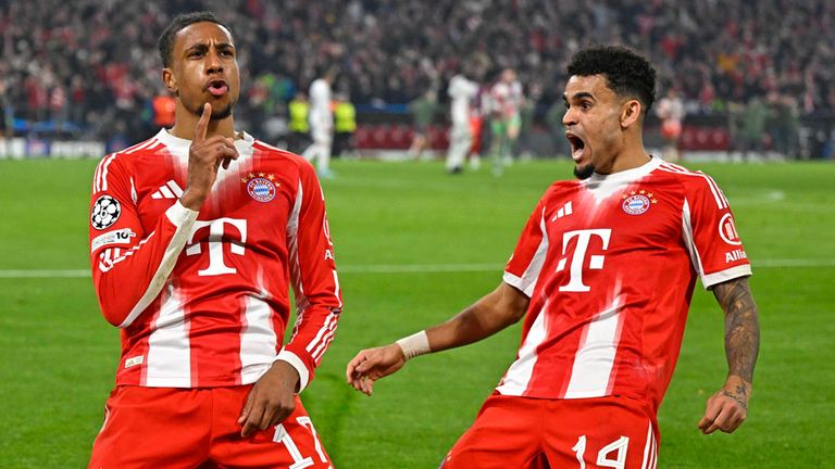 Michael Olise und Luis Diaz (r.) entschieden mit ihrem späten Doppelschlag den CL-Krimi gegen Real Madrid.