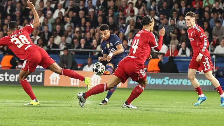 PSG gegen Liverpool im Prinzenpark.