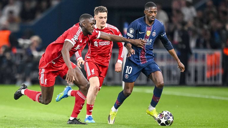 PSG gegen Liverpool im Prinzenpark.