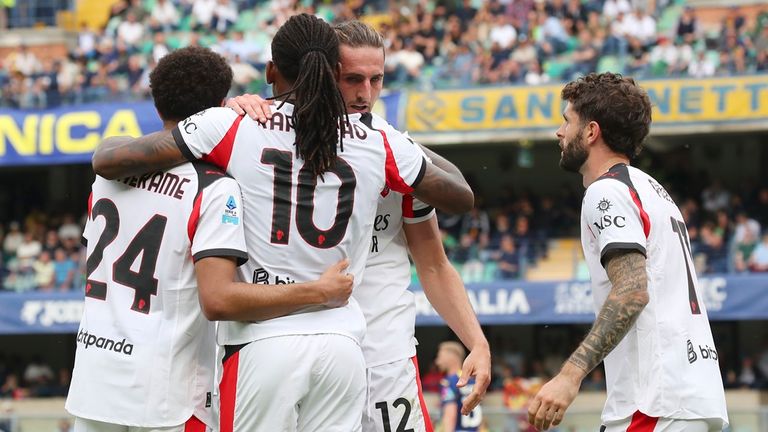 Milan schlägt Hellas Verona dank eines Treffers von Adrien Rabiot mit 1:0.