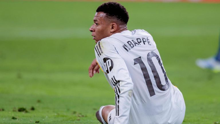 Kylian Mbappe läuft seit 2024 für den spanischen Top-Klub Real Madrid auf.