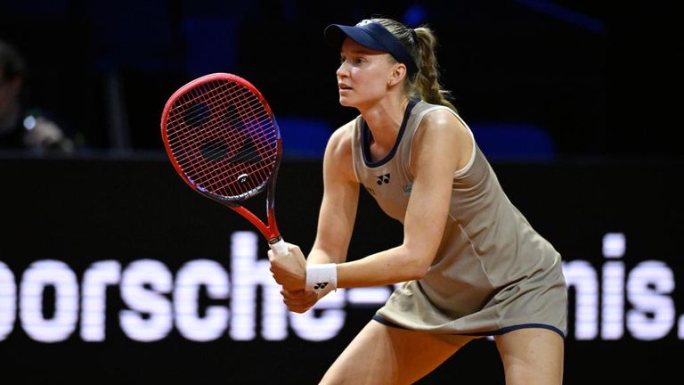 Jelena Rybakina gewinnt im Halbfinale in Stuttgart gegen Mirra Andrejewa.