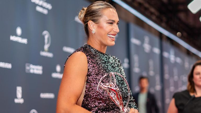 Aryna Sabalenka erhält den Laureus-Award als Sportlerin des Jahres.