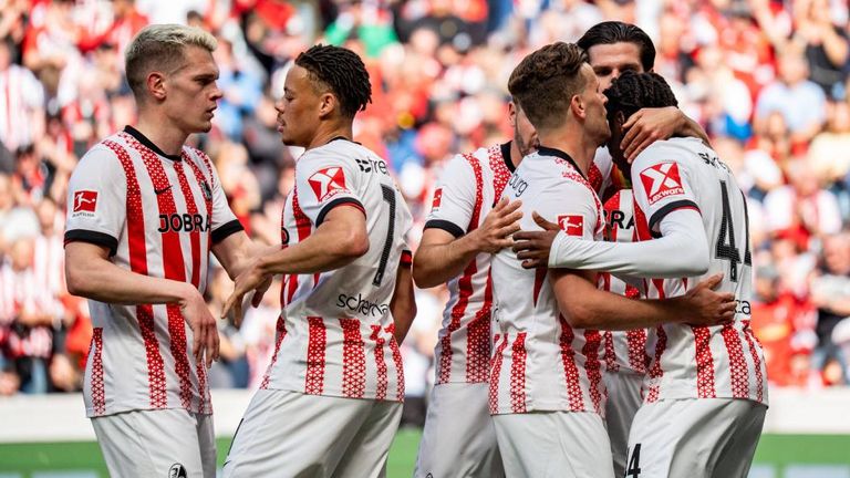 Der SC Freiburg gewinnt gegen den 1. FC Heidenheim.