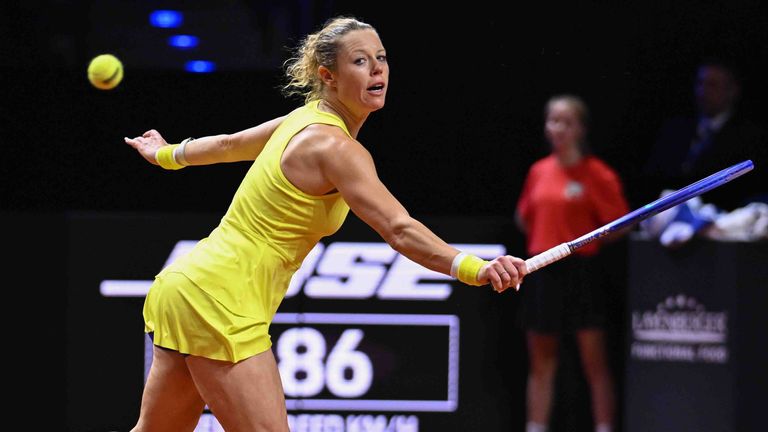 Laura Siegemund verliert gegen Jasmine Paolini in Madrid.