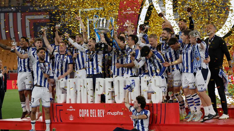 Real Sociedad San Sebastian gewinnt die Copa del Rey 2026. 