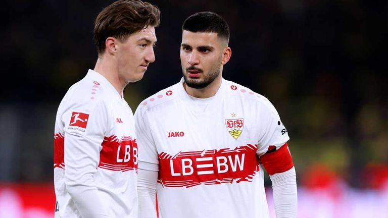 Für Angelo Stiller (l.) und Deniz Undav geht es nach der Länderspiel-Unterbrechung mit einem Bundesliga-Topspiel weiter.