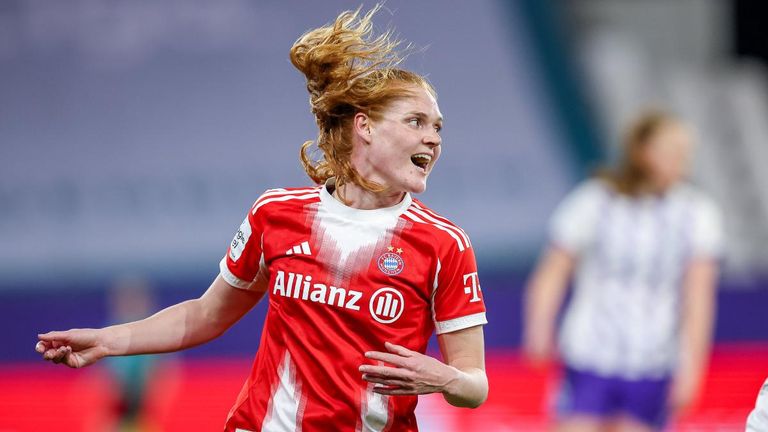 Stine Ballisager läuft seit 2025 für den FC Bayern München auf.