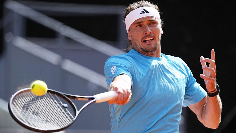 Alexander Zverev steht in Madrid im Achtelfinale.