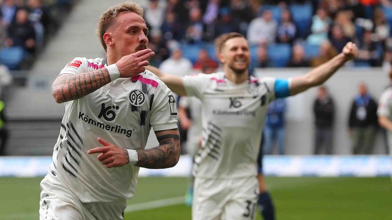 Phillip Tietz erzielt in Hoffenheim einen Doppelpack für den FSV Mainz 05.