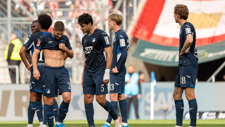 Hängende Köpfe bei der TSG nach der Niederlage gegen Mainz. Am Freitag geht es gegen Augsburg. 