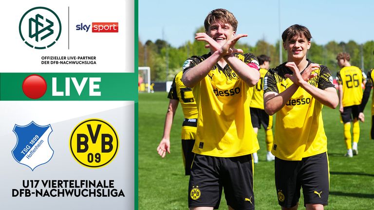 Im Viertelfinale der U17 trifft die TSG Hoffenheim auf Borussia Dortmund. 