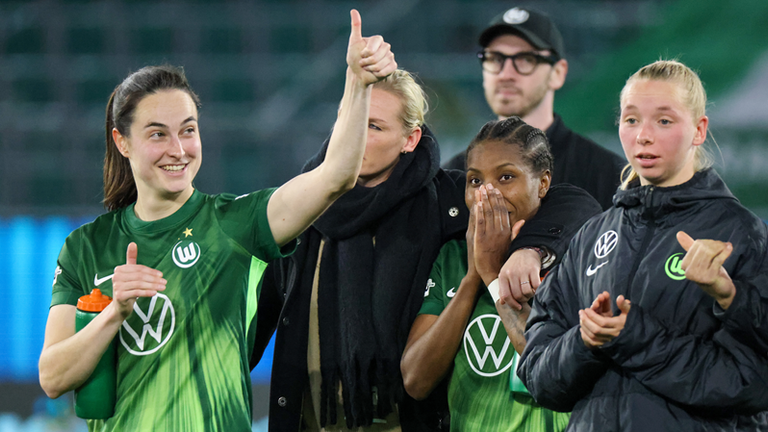 Die Frauen des VfL Wolfsburg stehen mit einem Bein im Halbfinale der UEFA Women´s Champions League. Heute steigt das Rückspiel in Lyon.