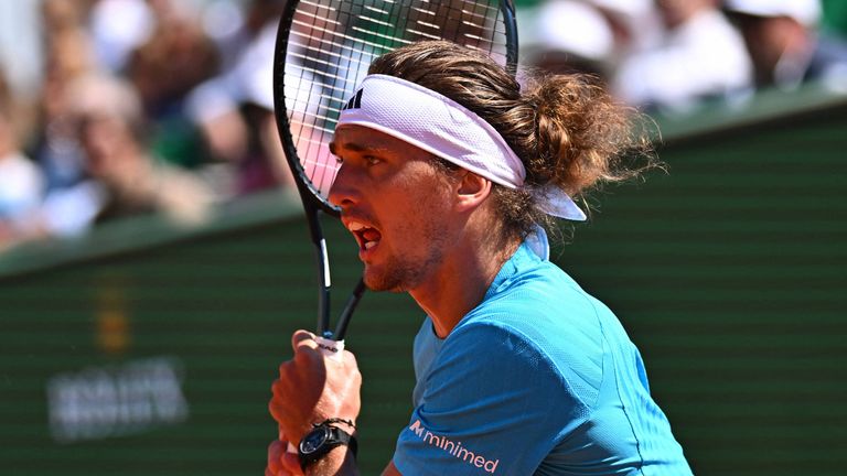 Zverev auf dem Weg ins Halbfinale in Monte Carlo.