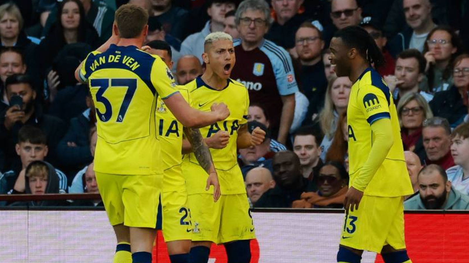 Tottenham erkämpft 2:1-Sieg in Villa Park und verlässt Abstiegszone