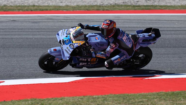 Alex Marquez ist in Barcelona schwer gestürzt.