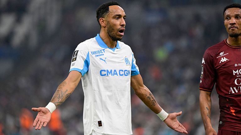 Pierre-Emerick Aubameyang hat bei Olympique Marseille für einen Eklat gesorgt.