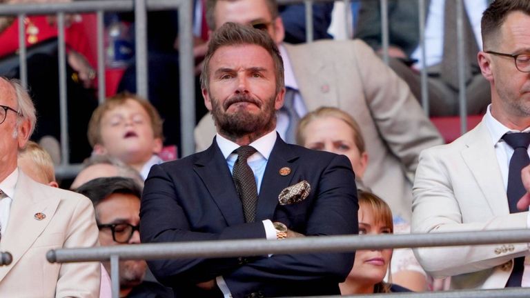 David Beckham war nach dem verloren Playoff-Finale bitter enttäuscht. 