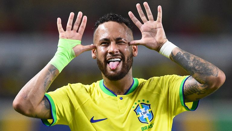 Neymar wird mit Brasilien seine vierte WM spielen.