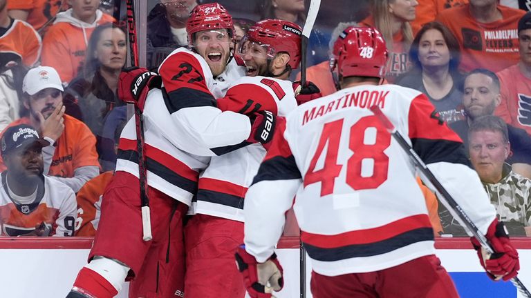 Die Carolina Hurricanes stehen zum zweiten Mal in Folge im Eastern Conference Final der NHL.