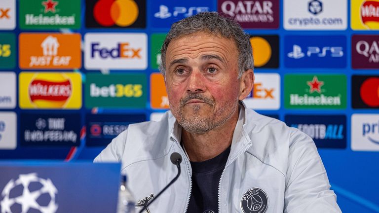 Sky Sport zeigt ausgewählte Pressekonferenzen der Champions League: Heute mit Luis Enrique von Paris St. Germain