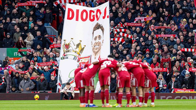 Bei den Fans des FC Liverpool gerät Diogo Jota nicht in Vergessenheit.
