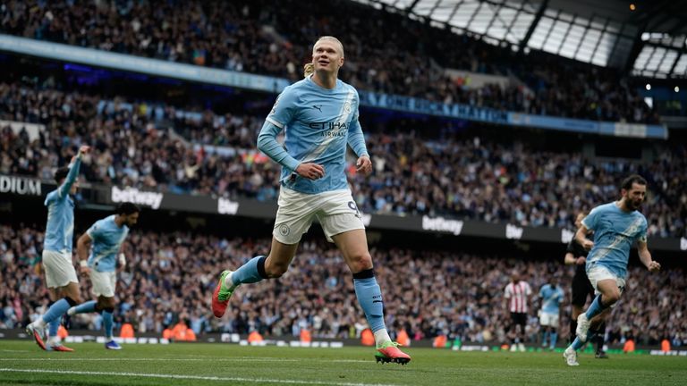 Erling Haaland und Manchester City müssem am Dienstag Abend beim AFC Bournemouth ran. 