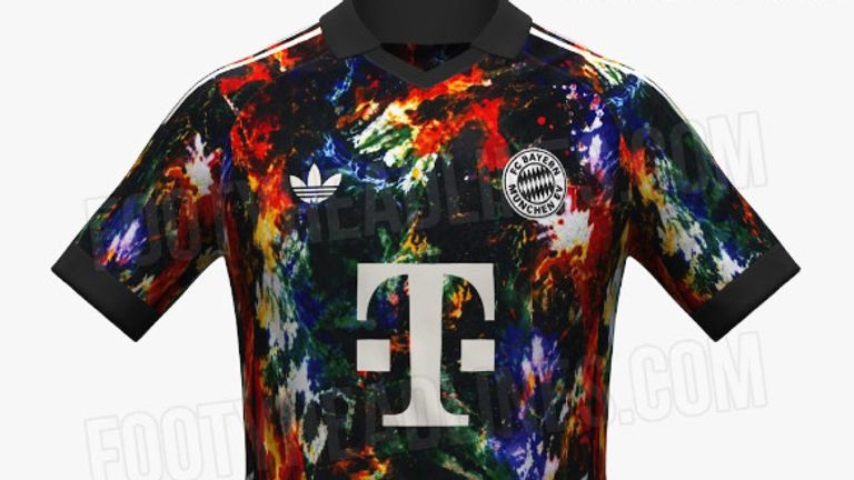 So soll das Wiesn-Trikot des FC Bayern München - Quelle: footyheadlines.com.