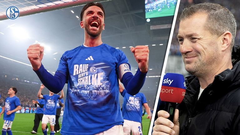 Der FC Schalke ist ein verdienter Aufsteiger in die Bundesliga, findet Sky Sport Reporter Dirk große Schlarmann (r.). 