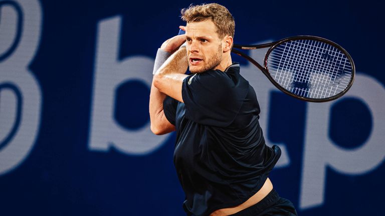 Yannick Hanfmann beim ATP-Turnier in Hamburg.