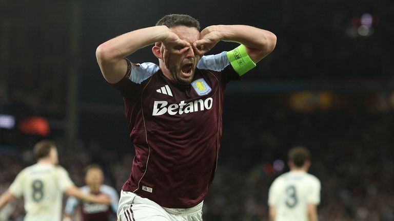 John McGinn und sein "Brillen-Jubel" - zweimal durfte der Villa-Stürmer seine "Glasses Celebration" präsentieren.