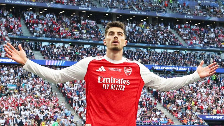 Traf zum Führungstreffer der Londoner im Champions-League-Finale gegen PSG: Kai Havertz.