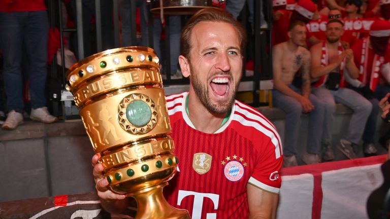 Harry Kane traf dreimal im Finale gegen Stuttgart.