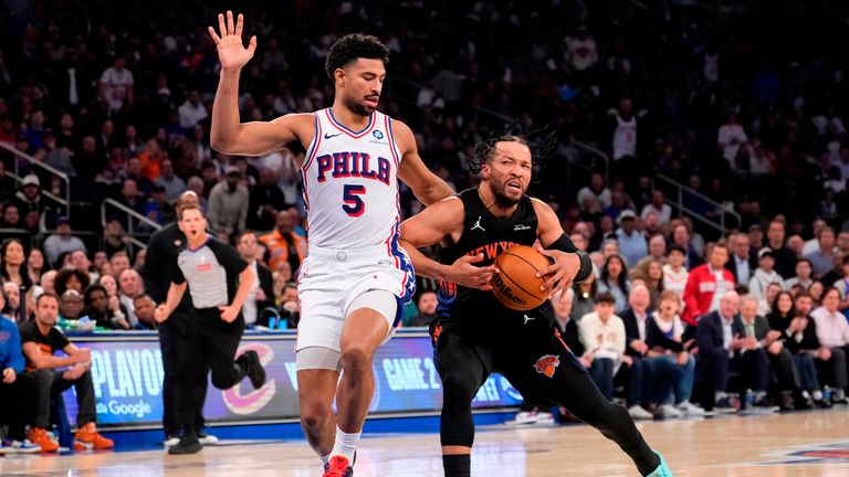 Die New York Knicks gewinnen auch Spiel zwei gegen die Philadelphia 76ers.