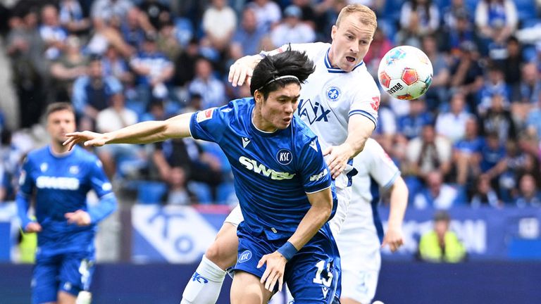 KSC gegen den SV Darmstadt 98.