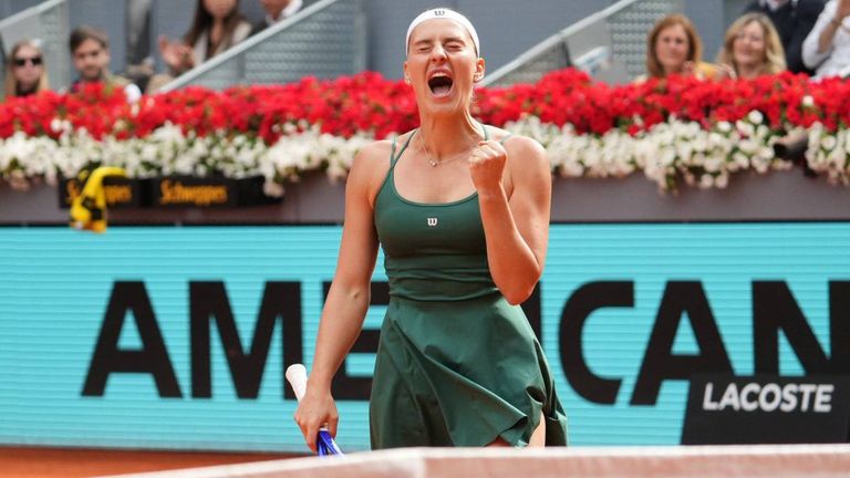 Marta Kostyuk gewinnt gegen Mirra Andreeva.