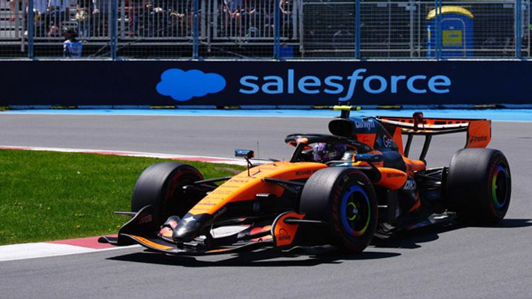 Lando Norris (McLaren) in Kanada.