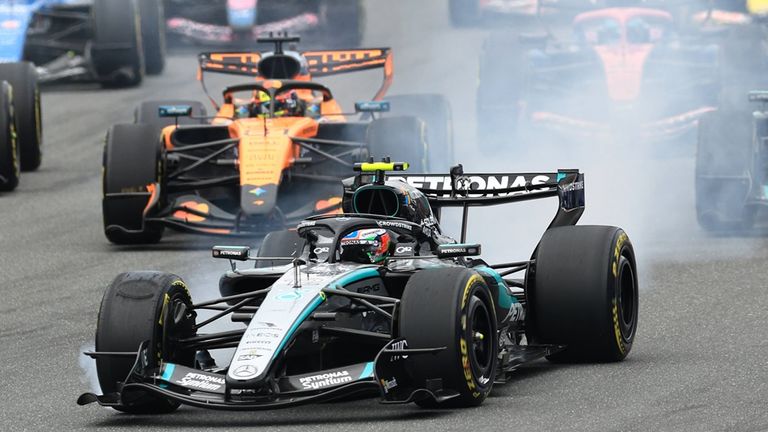 Mit Kimi Antonelli gewann in Miami zwar wieder ein Mercedes - der Abstand zu den Verfolgern jedoch war geringer als zuletzt.
