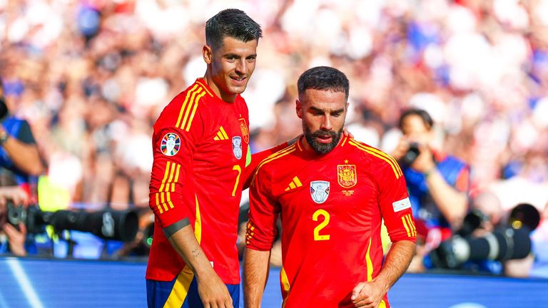 Alvaro Morata (l.) und Dani Carvajal wurden nicht für den Kader der spanischen Nationalmannschaft der kommenden WM nominiert.