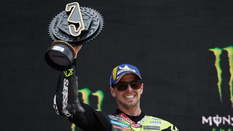 Fabio Di Giannantonio (Pertamina Enduro VR46 Racing Team) feiert seinen ersten Saisonsieg beim Grand Prix von Katalonien. 