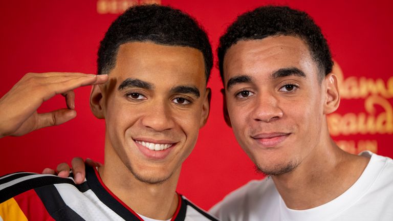 Jamal Musiala äußert sich zu seinem "Doppelgänger" bei Madame Tussauds.