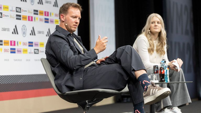 Julian Nagelsmann auf der Pressekonferenz zur Kader-Nominierung.