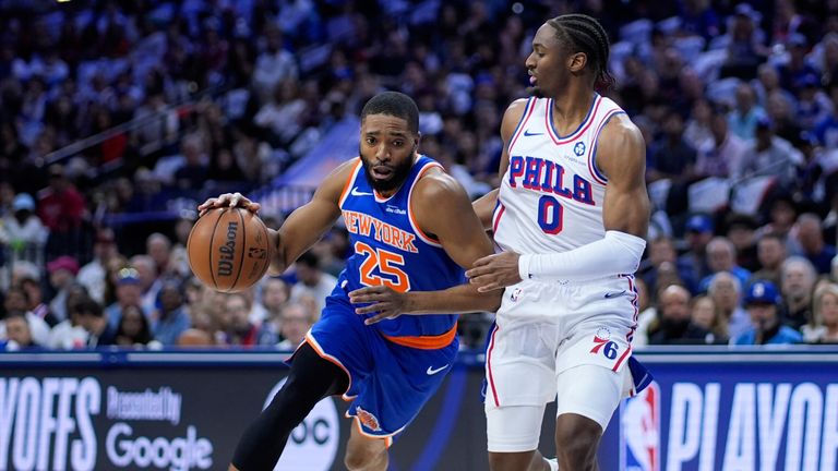 Mikal Bridges (l.) und die Knicks überzeugen auch in Spiel 4.