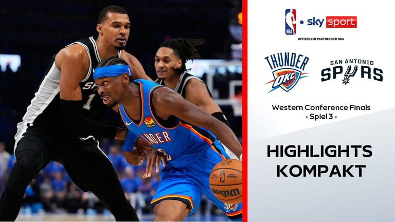 Oklahoma City Thunder @ San Antonio Spurs - die Highlights | NBA-Playoffs