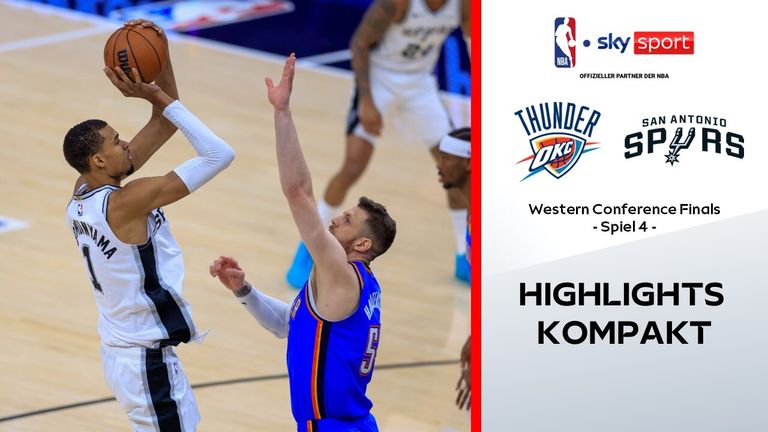 Oklahoma City Thunder @ San Antonio Spurs - die Highlights | NBA-Playoffs