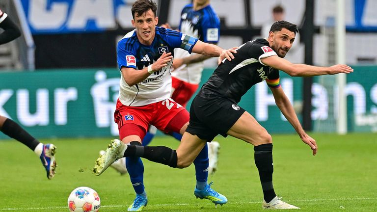 Nicolas Capaldo (l.) vom Hamburger SV steht im vorläufigen WM-Kader von Weltmeister Argentinien.