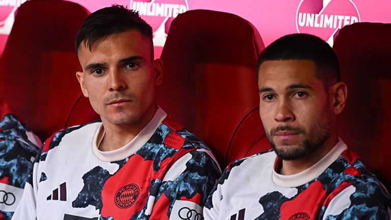 Joao Palhinha (l.) und Raphael Guerreiro sind nicht für den WM-Kader von Portugal nominiert.